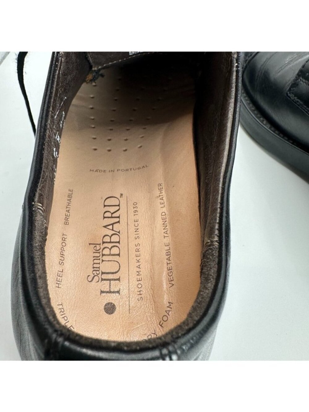 Samuel Hubbard Shoes Mens 9 M Black Cap Toe Oxford Leather Lace Up Made Italy - Picture 10 of 14